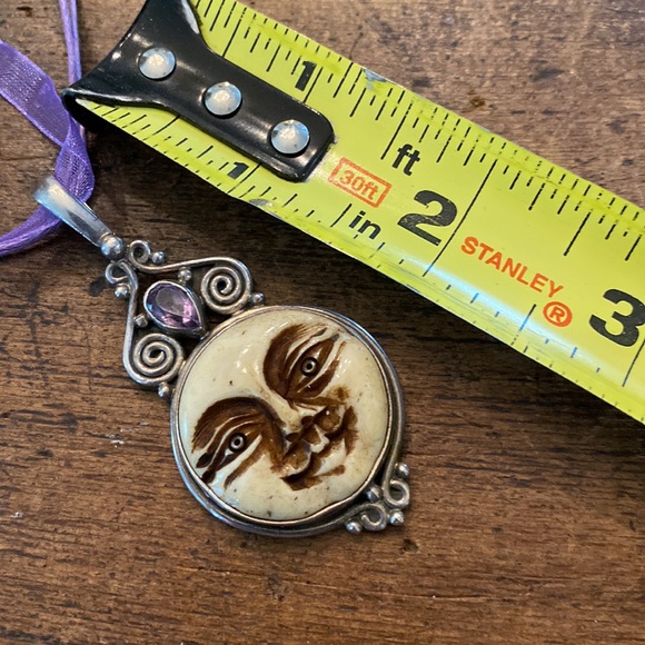 Silver Indonesian style pendant - Picture 4 of 8